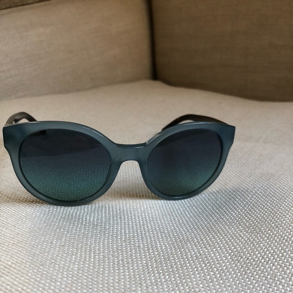 Tory Burch Sunglasses Round Turquoise EUC - Picture 3 of 11